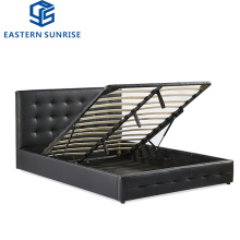 European Royal King Size Double Size PU Leather Bed